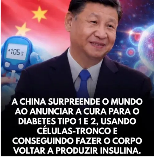 A China apresenta a cura da diabete e pode mudar a história da medicina.