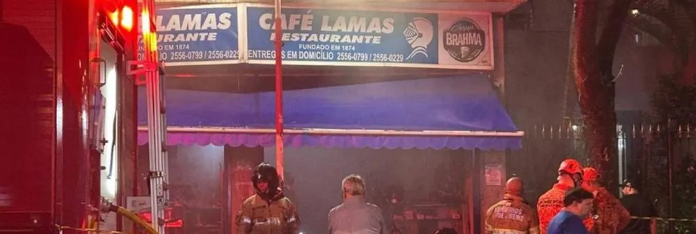 RJ: incêndio atinge restaurante mais antigo do Brasil