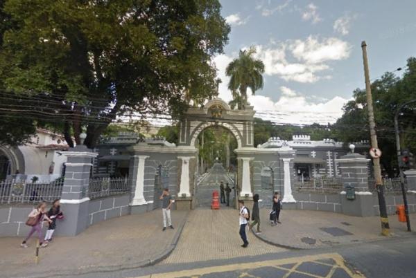 Fachada do Colégio Militar da Tijuca, na Zona Norte do Rio - Reprodução