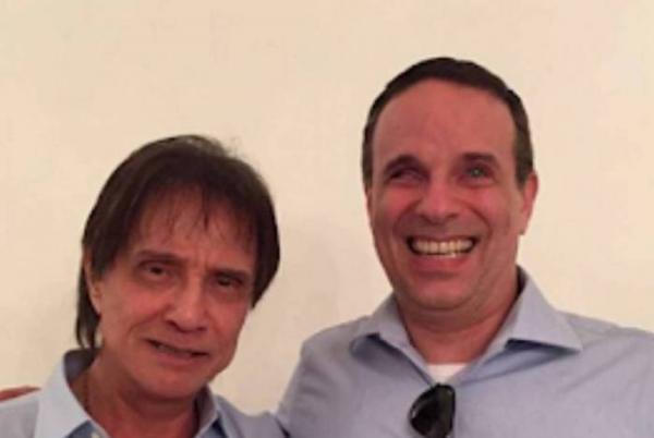 Rei Roberto Carlos e seu filho, Dudu Braga - Instragram / Reprodução