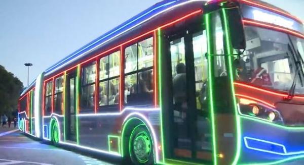A partir do sábado ( 1°) os ônibus da capital não ficaram de fora do clima de festa Divulgação PMS