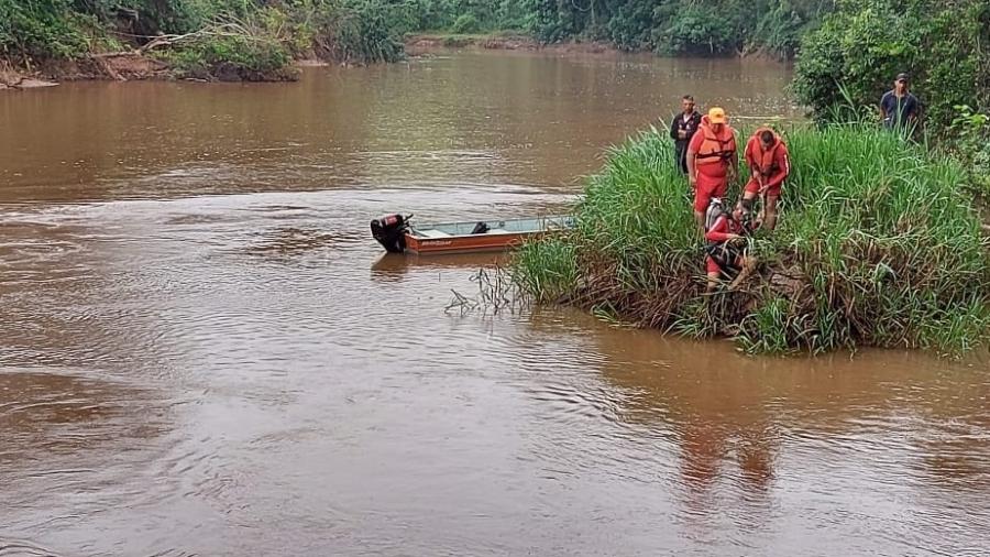 Criança foi achada em Turvolândia (MG), a cerca de 30 km de onde as buscas estavam concentradasImagem: CBMMG/Divulgação