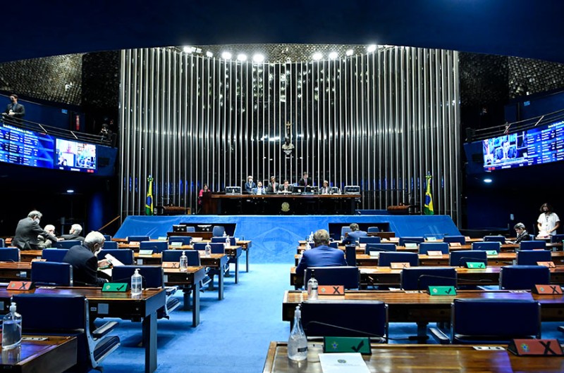 O Plenário do Senado durante as votações desta terça-feira - Waldemir Barreto/Agência Senado