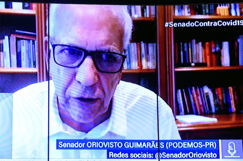 O senador Oriovisto Guimarães (Podemos-PR) se disse preocupado com a análise pelo Senado da PEC da reforma tributária - Jefferson Rudy/Agência Senado